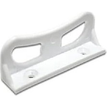 17X25 mm Plastik Sineklik Büyük Tutamak 5 Adet - Beyaz Renk Pencere ve Kapı Sinekliği Tutamağı - Dayanıklı Plastik Sineklik Tamir Takımı Aksesuarları - Standart Ölçü Kolay Montaj Büyük Tutamak Kol