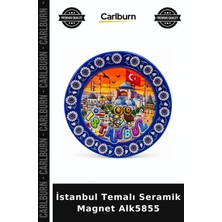 Carlburn Özel Üretim Hediyelik Hatıra Turistik Dekoratif Istanbul Temalı Seramik Magnet ALK5855
