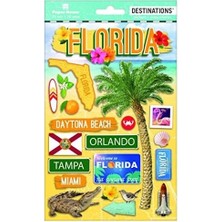 Prime Productions Seyahat Florida 2d Çıkartmaları, 3'lü Paket