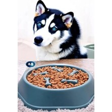Prime Köpek Mama Kabı Yavaş Besleyici, Anti-Boğulma Obezite Önleyici Gıda Dağıtıcı (Yeşil)