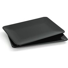 Prime Siyah Siera Kayık Tabak 31 cm 2 Adet