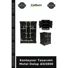 Carlburn Özel Üretim Endüstriyel Dekoratif Ofis Depolama Modern Tarz Konteyner Tasarımlı Metal Dolap ALK5800