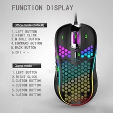 Prime Rgb LED Işıklı 6 Tuşlu 7200DPI Gaming Oyuncu Mouse Siyah