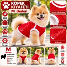 Baron Pet Köpek Kıyafeti Türkiye Formalı Atlet Tişört M Beden - Kırmızı