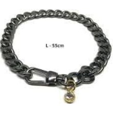 Baron Pet Köpek Boyun Zinciri Kolye Siyah Medium 35 cm