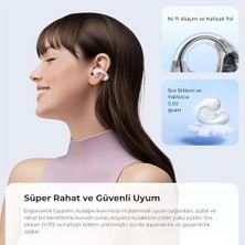 Prime Soundpeats Pearlclip Pro Hi-Res Ldac Enc Ows Kablosuz Bluetooth 6.0 Kulaklık Beyaz