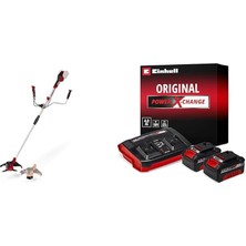 Agıllo 36/255 Bl - Solo, Akülü Çalı Tırpanı + Einhell 18V 2 x 4,0 Ah Pxc Twincharger Kit, Akü & Şarj Cihazı