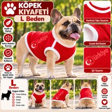 Baron Pet Köpek Kıyafeti Türkiye Formalı Atlet Tişört L Beden - Kırmızı
