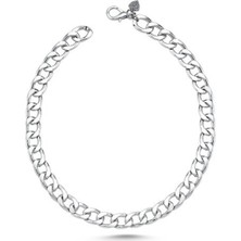 Baron Pet Köpek Boyun Zinciri Kolye Silver Medium 35 cm