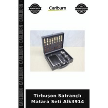 Carlburn Özel Üretim Hediye Set Aksesuar Tirbuşon Satrançlı Matara Seti ALK3914
