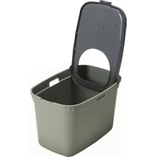 Prime Top Cat Kapalı Kedi Tuvaleti - Gri/koyu Gri 59 cm