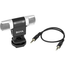 Prime Boya By-Mm3 Çift Kafa Mini Mikrofon