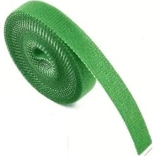 Bahçe Bitki Bağlama Bandı, Cırt Cırtlı, Naylon, Yeşil, 5 Metre x 1 Cm, Sera ve Bahçe Işleri Için