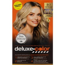 4 Adet Bee Beauty Deluxe Color Kit Saç Boyası 9.1 Ekstra Açık Küllü Sarı