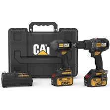 DX12K.2 18 VOLT/4.0AH Li-Ion Çift Akülü Kömürsüz Profesyonel Şarjlı Darbeli Matkap + DX71.2 Kömürsüz Darbeli Tornavida Kombo Set