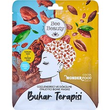 3 Adet Bee Beauty Wonder Food Kakao Buhar Terapisi Güçlendirici ve Dökülme Önleyici Bone Maske