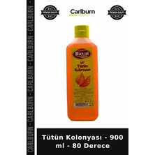 Carlburn Özel Üretim Ferahlatıcı Geleneksel Hijyen Büyük Boy Ev ve Ofis Tütün Kolonyası - 900 ml - 80 Derece