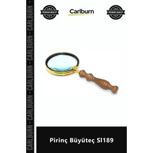 Carlburn Özel Üretim Antika Görünüm Dekoratif Hediyelik El Yapımı Optik Mercek Şık Ofis Pirinç Büyüteç SL189