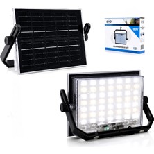 Marsilyan 100W Güneş Enerjili LED Işık Solar Projektör - Fener Kamp - Dış Mekan 3 Farklı LED Işık 348960 Lmb (4887)