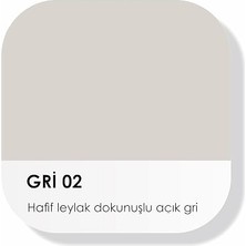 Su Bazlı Silinebilir Iç Cephe Duvar Boyası, 200ML, Özel Mat, Silikon Katkılı - 2023 Summer Palette - (Gri 02)