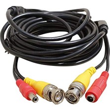 Ms Bnc-Bnc Kablo+Power Kablo Dişi-Erkek Jacklı 5 Metre Powermaster
