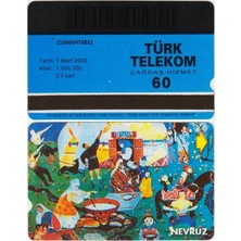 Banknoting Nevruz Telefon Kartı 60 Kontör Türk Telekom. 1 Mart 2000.