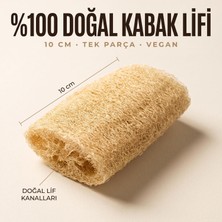 Ms Anatolia Soap Doğal Kabak Bulaşık Süngeri 10 cm Doğal Lifler Anti-Bakteriyel 1 Adet