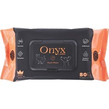 Ms Onyx Şeftali Kokulu Kedi ve Köpekler Için Temizleme Mendili 80'li