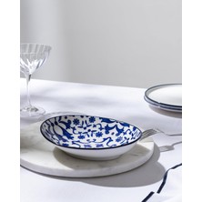 Ms Reve Bleu Ellis Tabak - 19 cm - Mavi/beyaz