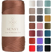 Merfi Store mm - 200 gr Polyester Makrome Ipi Bakır 230 M Polyester Makrome Ip Supla Ip ve Çanta Ipliği