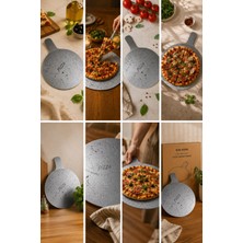 Ms Paslanmaz Çelik Pizza Sunum Tabağı