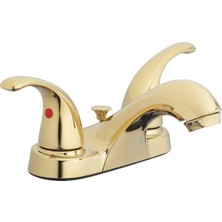 Ms 15-B42WP-PB-AV Iki Saplı Banyo Lavabo Bataryası, Cilalı Pirinç