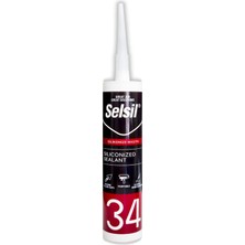 Ms Silikonize Akrilik Mastik 34, Beyaz, 240 ML/450 gr