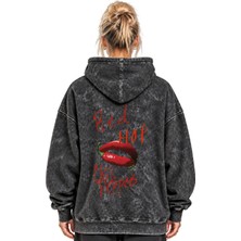 Sevbano Red Hot Chili Peppers Rock Metal Müzik Grubu Baskılı Unisex Oversize Yıkamalı Hoodie Sweatshirt