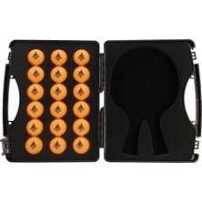 Ms Masa Tenisi Tour Case 18 40 mm ile Üç Star Competition Balls