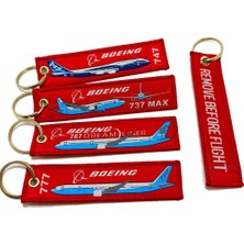 Ms Boeing 737, 747, 777, 787 Anahtarlık 4lü Set, Kırmızı, Çift Yüzlü, Dirayetli, Modern Stil, Pamuk Malzeme, Uçak Tema, Koleksiyonluk ve Hediyelik Için, Üniseks Yetişkinler, Tüm Yaş Grupları