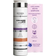 Ms Kolajen (Collagen) & Biotin & Hyaluronic Acid Şampuanı | Copper Peptidli Nemlendirici, Dolgunlaştırıcı, Besleyici Bakım 300 ml