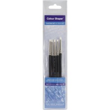 Colour Şekillendirici CSH11901 Gummipinsel-Set, Ölçü 0, Fildişi