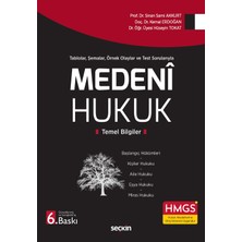 Seçkin Yayıncılık Tablolar, Şemalar, Örnek Olaylar ve Test Sorularıyla Medeni Hukuk Temel Bilgiler