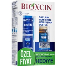 Ms Biotin Saç Bakım Seti – Dökülme Karşıtı Şampuan 300 ml + Biotin 5000 Mcg 60 Tablet – Saç Sağlığı Için Takviye Edici Set