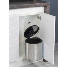MSP S-2251 Paslanmaz Çöp Kovası Krom Dolap Içi 10 Litre