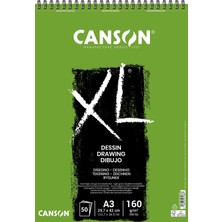 Ms Xl Draw Eskiz ve Resim Defteri, Spiralli, 50 Sayfa, A3, 160G
