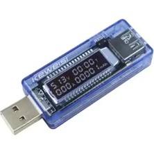MSP USB Voltmetre Ampermetre, USB Şarj Kapasitesi Test Cihazı, Mavi
