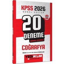MSP 2026 Genel Kültür Coğrafya Tamamı Çözümlü 20 Deneme Yediiklim Yayınları
