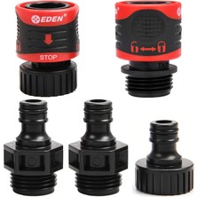 MSP 95210 Premium Bahçe Hortumu Armatürü, Quick Connect, Su Durdurma ve Kilit Fonksiyonlu, 5 Parçalı Set