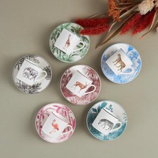 MSP Jungle 6 Kişilik Kahve Fincanı Takımı 80 ml