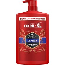 MSP Spice Captain Erkekler Için Duş Jeli ve Şampuan 1000 ml Ekstra-Xl