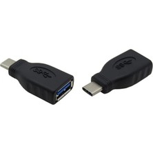 MSP Usb-C USB Dönüştürücü | Macbook, iPad Pro ve Usb-C Destekli Cihazlar Için Type-C USB Adaptör Siyah