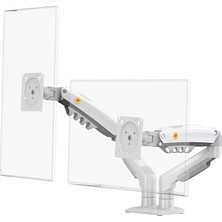 MSP Bayou Nb F160 Ergonomic Çift Kol 2-9 kg Kapasiteli Yeni Nesil Profosyonel Monitör Standı (Beyaz)