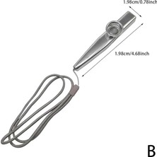 MSP Askı Ipli Metal Kazoo, Gri